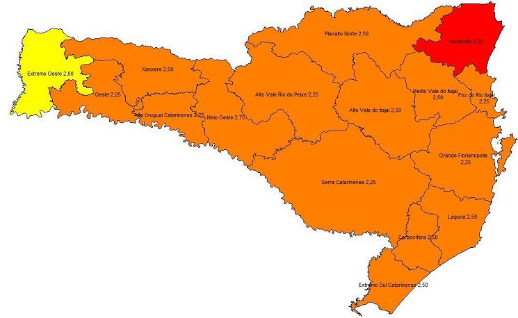  Covid-19 – Protocolado pedido para revisão da classificação da métrica de Risco Potencial, em separado de Joinville